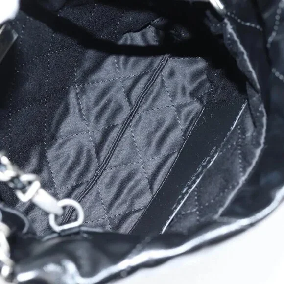 CHANEL Chanel 22 Small Matelasse Chain Bag Lamb Skin 2way Black CC Auth BA1051SM - Picture 11 of 15